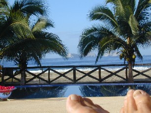 View from the bungalow at El Manantial