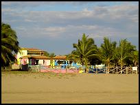 El Manantial property seen from the beach at Playa Blanca