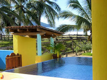 Pool and beach entrance