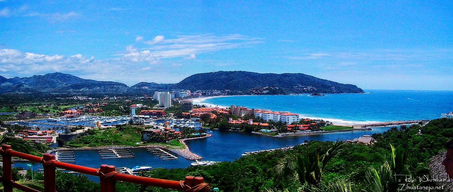 Marina and hotel zone in Ixtapa